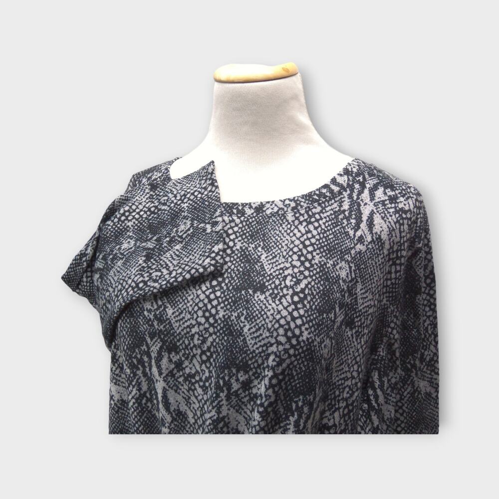 Women's Onyx Moda Black & White Shirt / Blouse Size XL